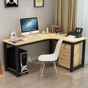 简约现代家用墙角桌T台式电脑桌转角办公桌L型书桌拐角卧室写字台