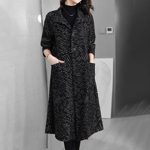 pasinoe香港秋冬季风衣外套，女士高端时尚，洋气宽松中长款大衣