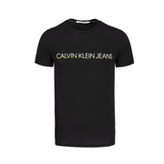 Calvin Klein/凯文克莱男士纯色圆领印花短袖纯棉休闲T恤网球穿搭