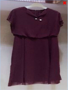 HONRN/红人夏季女装短袖V领雪纺连衣裙商场同款HE22OL502