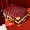 结婚行李箱陪嫁箱红色箱子拉杆箱，女皮箱婚礼，用密码新娘嫁妆箱24寸