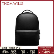 ThomWills真皮双肩包男商务休闲电脑包头层牛皮大容量背包旅行包