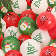 圣诞节气球印字老人圣诞树，学校幼儿园装饰店铺氛围场景布置