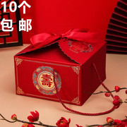 寿字回礼袋老人过寿袋寿比南山礼盒包装盒祝寿贺寿生日手提盒