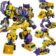 玩具机器人大力神nbk变形组合车儿童男孩金刚工程模型合体体正版