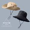 夏季户外遮阳帽男女通用渔夫帽西部牛仔帽出游登山帽透气防晒帽子