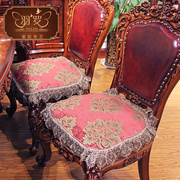 羽罗  欧式餐椅垫坐垫四季薄款椅子垫蕾丝防滑餐桌椅垫布艺座垫