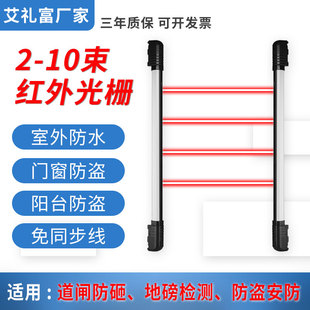 艾礼富韦尔数字变频红外，光栅户外红外线防盗对射报警器门窗安防