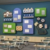 班级布置教室文化墙贴装饰毛毡板公告栏展示照片墙初中黑板报材料