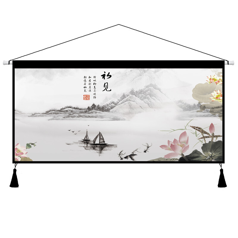 挂毯中式风山水画布大尺寸客厅大厅书房墙壁画布壁毯布艺挂画 初|ruв категории домашний ткань, гобелен/гобелен - от Buy2taobao.com для оказания профессиональной услуги покупки агента Taobao