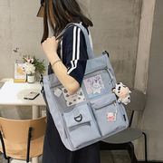 韩版时尚女包爱购物袋，大包帆布包补课超大容量手提包袋单肩斜跨包