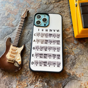 声物系创意系列原创实用窍门乐理级数，和声乐队吉他钢琴键盘，适用于全包苹果iphone15手机壳promax华为p604050