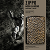 打火机zippo正版盔甲纯铜男士zippo陨石坑煤油芝宝个性送礼