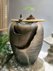 大号日式庭院循环流水陶罐摆件，室内阳台花园禅意石头水(石头水)钵水景装饰