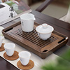 汉唐家用茶盘实木茶托盘，功夫茶具套装干泡台茶海旅行便携小型茶台