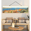 欧式地中海风景油画挂画高级感高清艺术微喷客厅沙发床头装饰画
