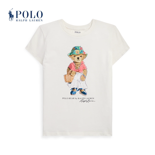 Ralph Lauren/拉夫劳伦女童 24年春Polo Bear棉质T恤RL41706