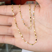 贵菲尔珠宝18k黄金项链四叶草，款40厘米45厘米1.03克