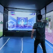 室内投影游戏设备模拟练习打网球体验馆体育智能数字运动打击项目