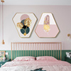 卧室床头装饰画现代简约轻奢挂画北欧餐厅壁画艺术高端温馨床头画