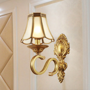 欧式壁灯客厅全铜大气，双头复古壁灯，单头床头灯卧室温馨简约灯具