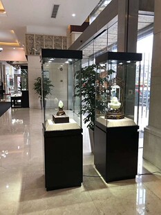 木质博物馆古董展示柜文物收藏品玉，瓷器珠宝玻璃柜，产品展览柜台文