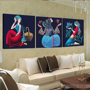 客厅装饰画沙发背景墙三联画卧室餐厅壁画挂画北欧挂画风景无框画