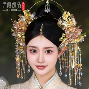中式新娘凤冠头饰古装，秀禾服圣女冠造液，花女英伦王后同款饰品