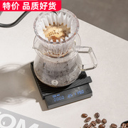 泰摩 黑镜MINI咖啡电子秤 意式手冲咖啡秤家用咖啡豆称重计时