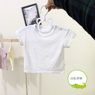 宝宝短袖t恤纯棉夏季薄款1-2-3岁婴儿上衣男女，儿童半袖小童夏装