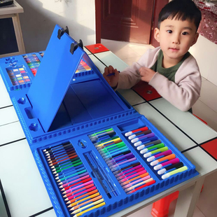 儿童画画套装工具水彩笔，奥特曼绘画礼盒3一9男孩子小学生学习文具