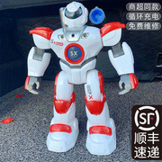 威腾星宝战士遥控机器人模型智能，手势感应唱歌跳舞机械战警男玩具