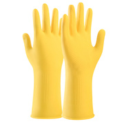 加厚橡胶牛筋乳胶手套，劳保工作耐磨防水防滑胶皮塑胶洗碗耐用家务