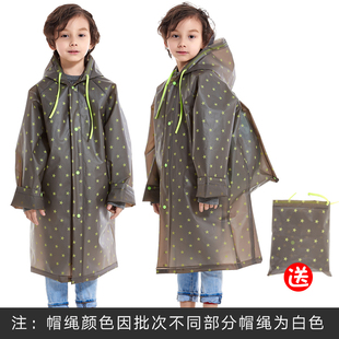 儿童雨衣带书包位男童女童幼儿园宝宝，中小学生春游徒步防水雨披