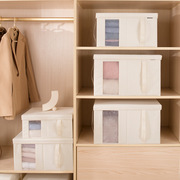 高品质牛津布收纳箱有盖纯色手提折叠款衣物收纳盒大号储物箱