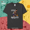 史蒂夫纳什威胁短袖T恤男装Nash太阳经典篮球涂鸦球衣夏装设 无界
