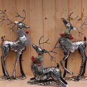 圣诞节铁皮鹿圣铁艺鹿，套餐装饰摆件麋鹿，装饰酒店大厅场景布置用品