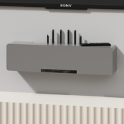 机顶盒置物架壁挂墙上免打孔wifi路由器收纳盒电视柜电线插座遮挡