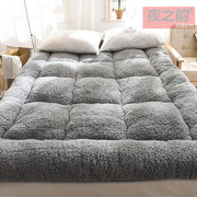 加厚榻榻米羊羔绒床垫床褥子，1.8m可折叠双人1.5米学t生宿舍垫被1.