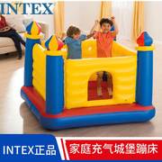 intex充气城堡蹦蹦床家用儿童，室内弹跳跳床，气堡玩具屋海洋球池