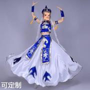 蒙古族服装少数民族女装蒙古舞蹈，演出服舞台表演服大摆裙
