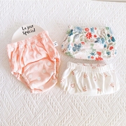 夏季透气宝宝如厕训练裤纯棉婴儿童尿布裤可重复水洗隔尿戒尿不湿