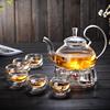 玻璃茶具套装花茶壶，套装整套耐热玻璃，红茶花草功夫茶具玻璃壶