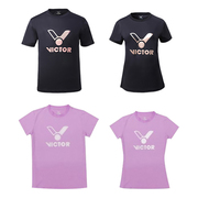 2022韩国victor胜利羽毛球服男女，运动短袖速干吸汗透气t恤1