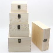 木盒实木翻盖桌面收纳盒，首饰盒包装盒茶叶，盒定制正方形小木盒