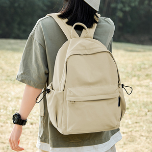 双肩包女大学生高中生上班通勤简约书包，2024户外出游旅行背包
