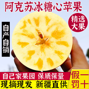  正宗阿克苏冰糖心苹果特级新疆丑苹果新鲜当季整箱10斤