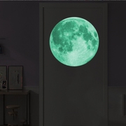 可移除荧光月球墙贴宿舍装饰贴纸自粘寝室大学生创意蓝色夜光月亮