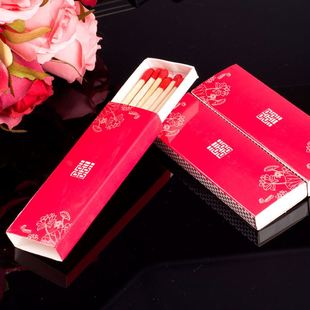 结婚庆用品创意个性点烟喜字火柴盒双喜，个性婚礼喜庆火柴
