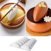 12连芒果柠檬松露慕斯硅胶模具，创意橄榄法式甜品，蛋糕磨具烘焙模具